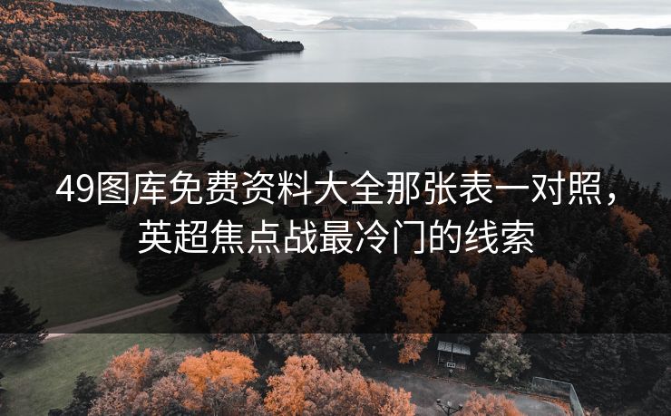 49图库免费资料大全那张表一对照，英超焦点战最冷门的线索
