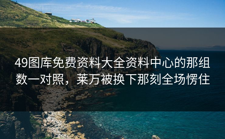 49图库免费资料大全资料中心的那组数一对照，莱万被换下那刻全场愣住